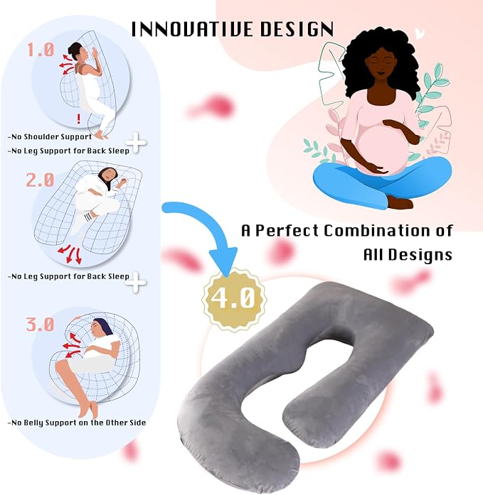 Pregnancy Pillow, Full Body Maternity Pillow 57 inch, - Image 5