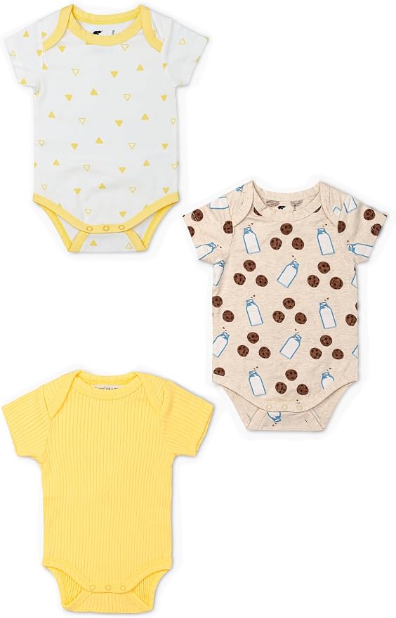 MONICA + ANDY Baby Organic Short Sleeve Jack + Jill Bodysuit by monicaandy