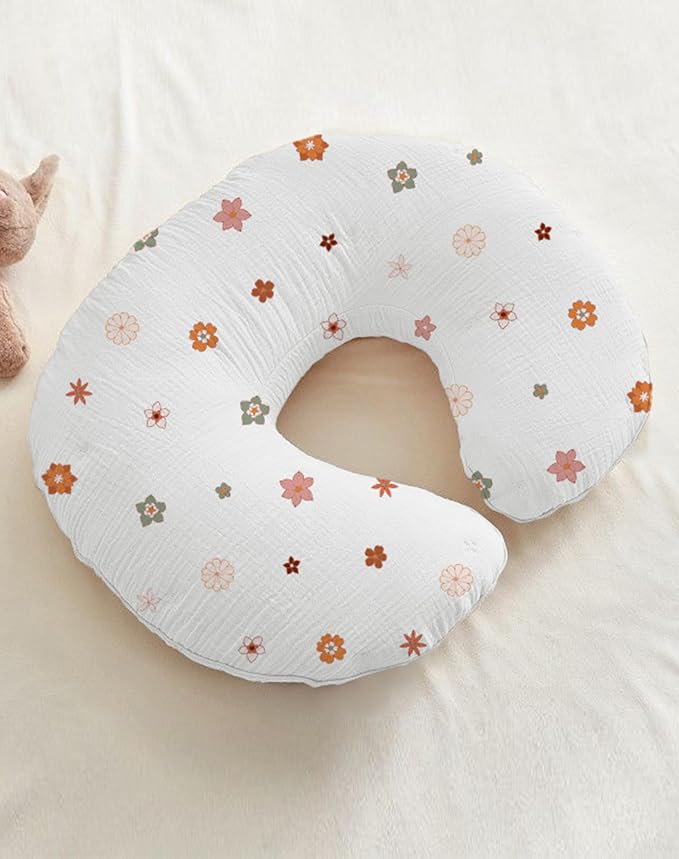 Nursing Pillow Covers 2 Pack, Muslin Nursing Cover - Image 3