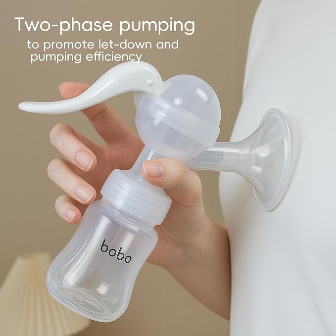 YOHKOH Manual Breast Pump with Silicone Cushion - Image 2