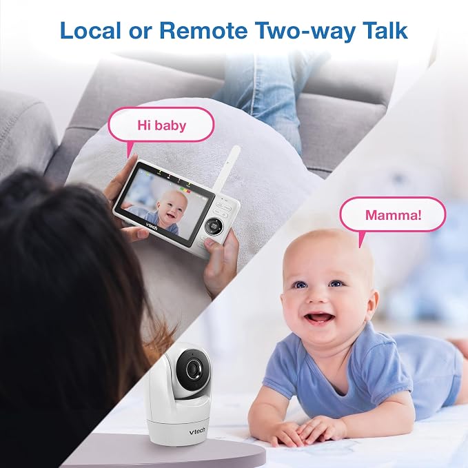 VTech Upgraded Smart WiFi Baby Monitor, 1080p FHD Camera and 5" HD IPS Display - Image 10