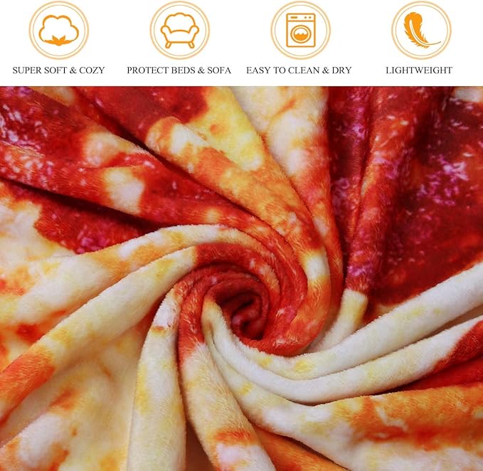 Pizza Blanket Baby Gift, Baby Pizza Swaddle Blanket, Kids Newborn Baby - Image 4