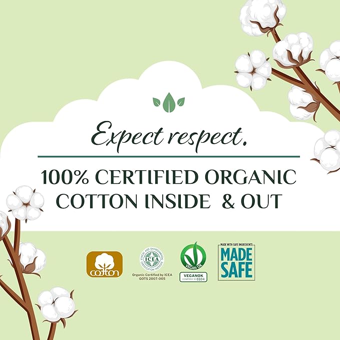 Organyc 100% Certified Organic Cotton Baby Diaper Liner - Image 7