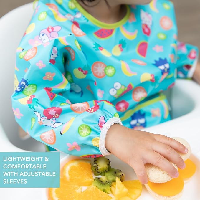 Bumkins Sleeved Bib for Girl or Boy, Baby and Toddler for 6-24 Mos, Essential - Image 4