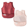 Tiny Twinkle Short Sleeve Apron Bibs by TinyTwinkle