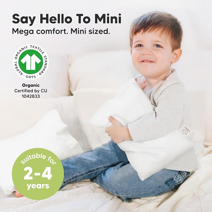 Mini Toddler Pillow with Pillowcase - Image 3