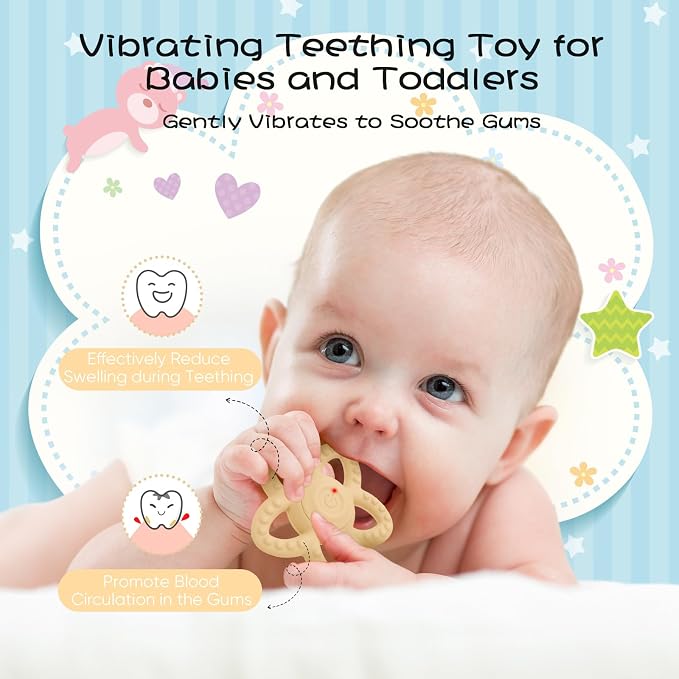 Vibrating Sensory Chew Toy, Teether Teething Toys - Image 3
