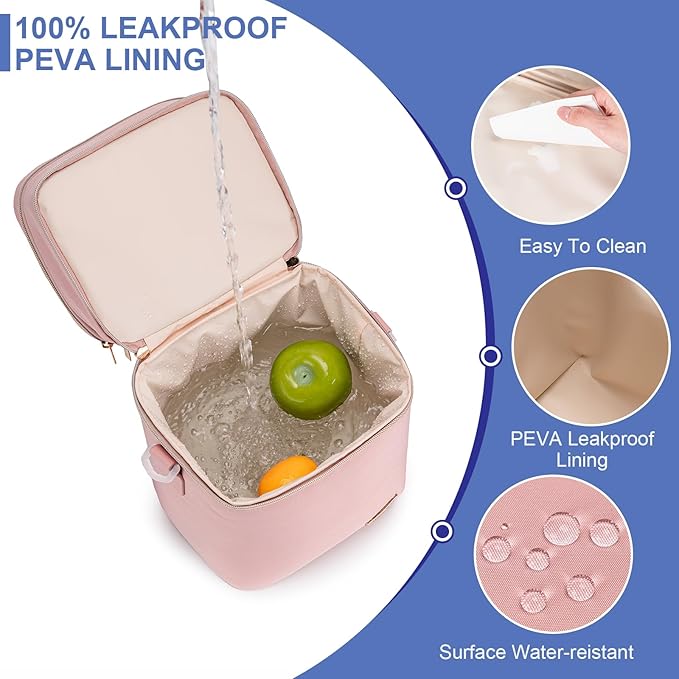 Breastmilk Cooler Bag with Ice Pack Fits 6 Baby Bottles Up to 9 Ounce - Image 3