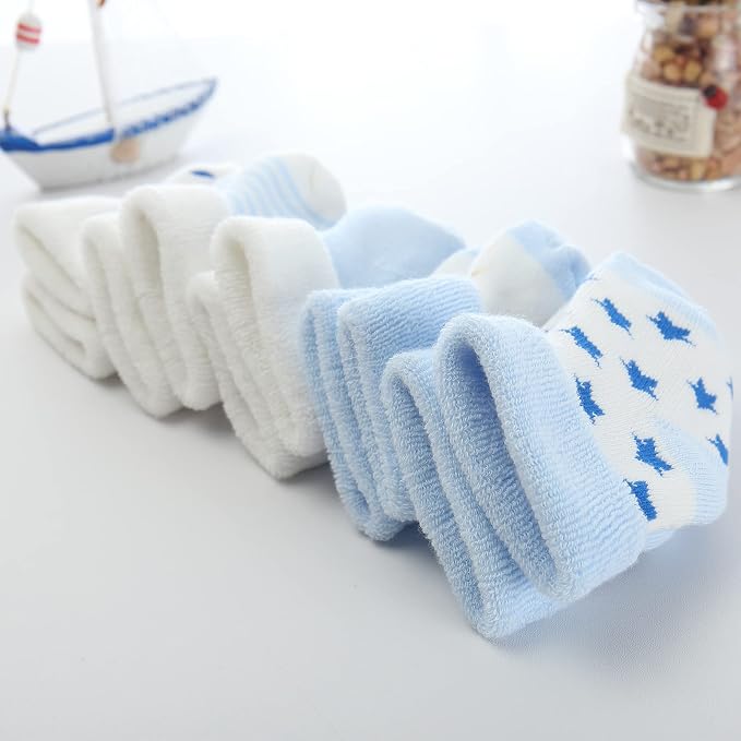 Newborn Baby Boy Girl Caps Mittens Socks Set Cotton Baby Essentials Accessories - Image 5