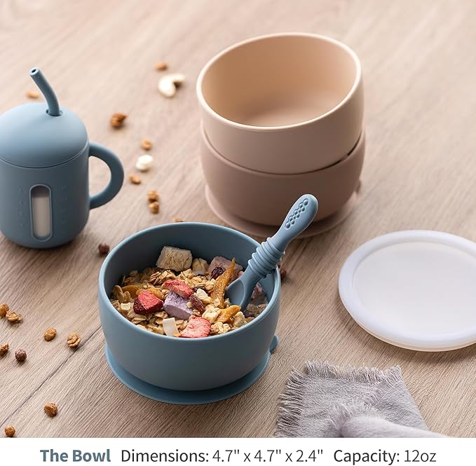 SAMiGO Silicone Baby Bowl and Spoon Set - Image 2