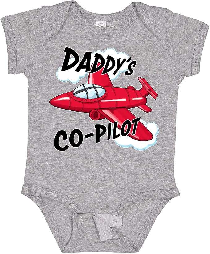inktastic Daddys Co-Pilot for Fathers Day Baby Bodysuit by Inktastic