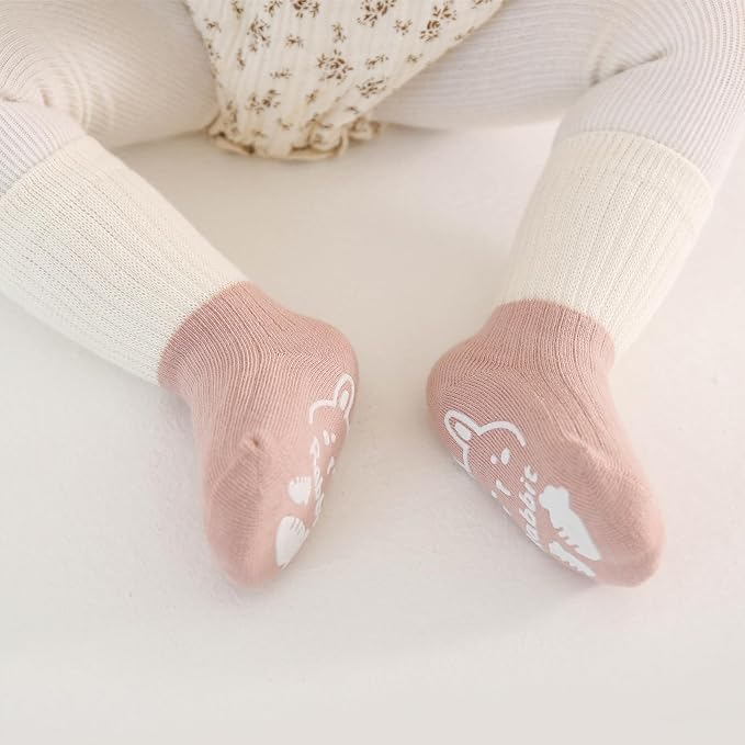 Zumou Toddler Knee High Socks Non Slip Anti Skid Baby Boy Girls Seamless Long - Image 9