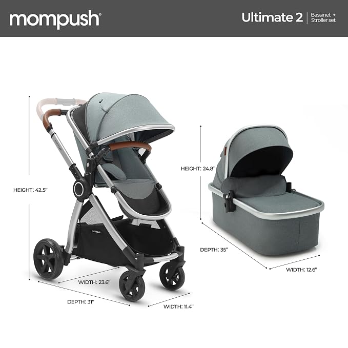 Mompush Ultimate 2 Baby Stroller - Image 8
