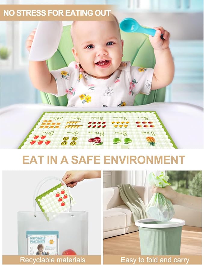 45 Pack Sticky Disposable Placemats - Image 5