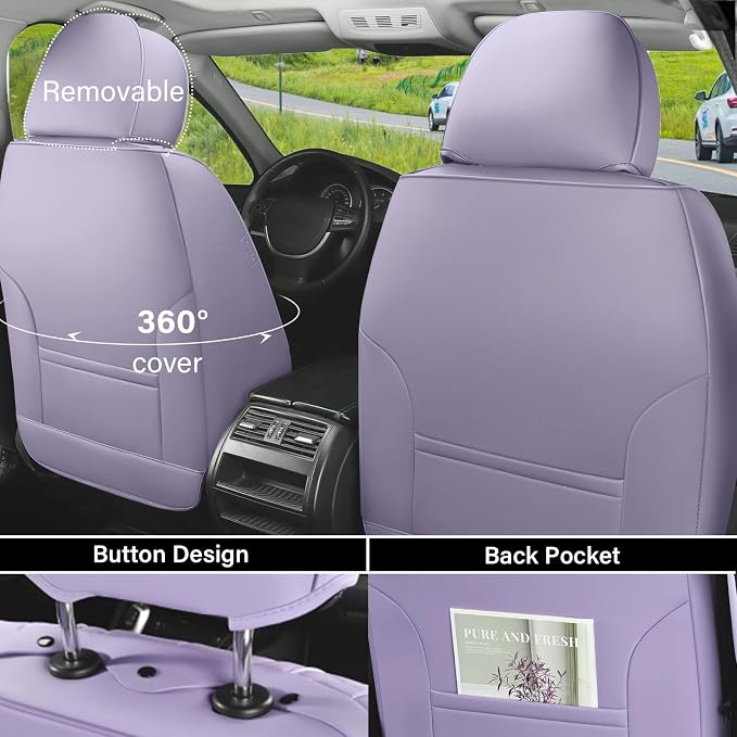 Coverado Car Seat Covers Full Set, Seat Covers - Image 4