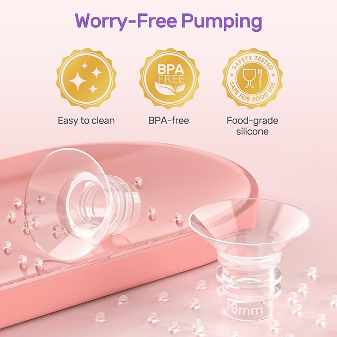 Nuliie 8PCS Silicone Flanges Insert Replacement Kit, Flange Sizing Kit - Image 3