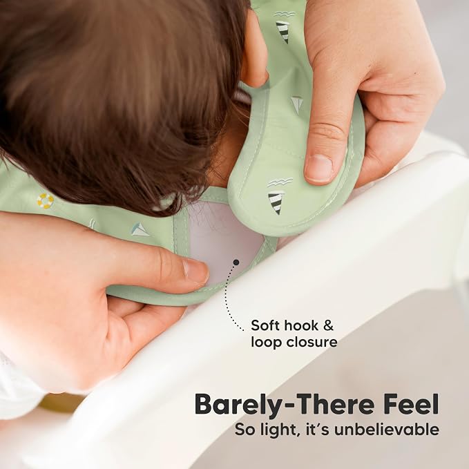 3-Pack Waterproof Baby Bibs for Eating - Image 4