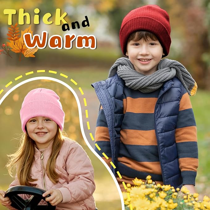 ZOORON Toddler Beanie Baby Boys Girls Beanies Kids Winter Hats Children Knit - Image 6