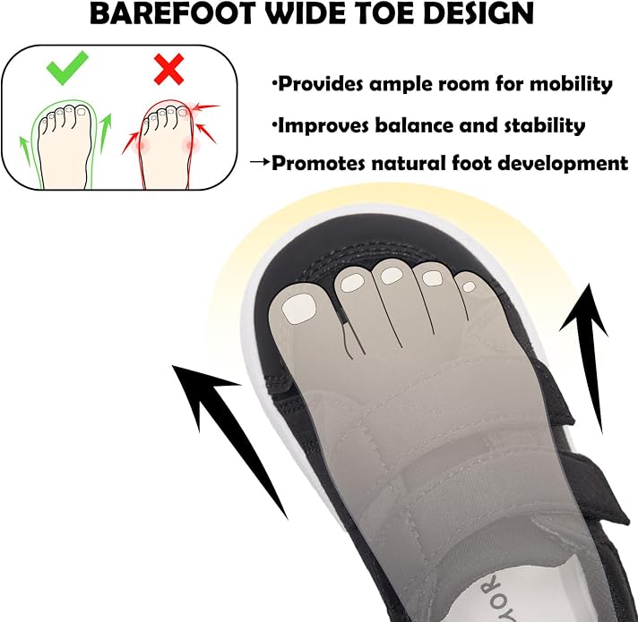MORENDL Wide Toe Box Shoes Toddler Barefoot Shoes Baby Walking Shoe Boy Girl - Image 2