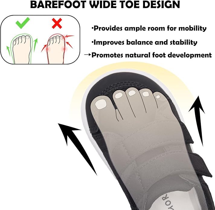 MORENDL Wide Toe Box Shoes Toddler Barefoot Shoes Baby Walking Shoe Boy Girl - Image 2