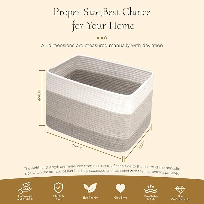 Hopegiver Storage Baskets for Organizing - Image 8