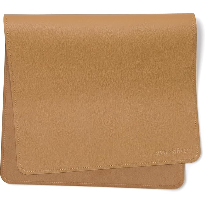 Ava + Oliver Vegan Leather Baby Changing Mat by avaoliver