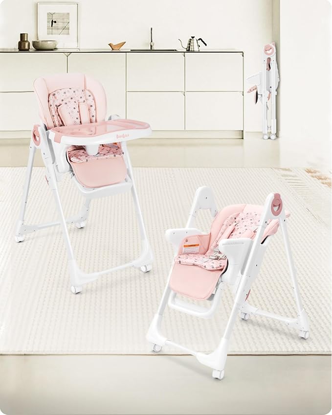 Foldable High Chair with Soft Cushion, High Chairs - Image 8