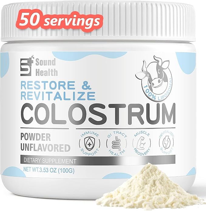 Colostrum Supplement Powder for Humans by SoundHealth