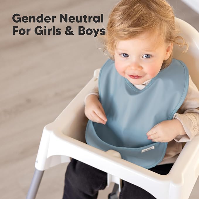 3-Pack Waterproof Baby Bibs for Eating - Image 8