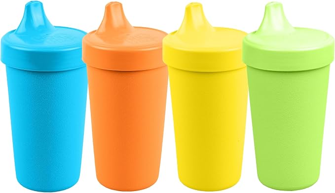 Re-Play Sippy Cups for Toddlers - 10 Oz. Reusable Spill Proof Cups for Kids by Re-Play