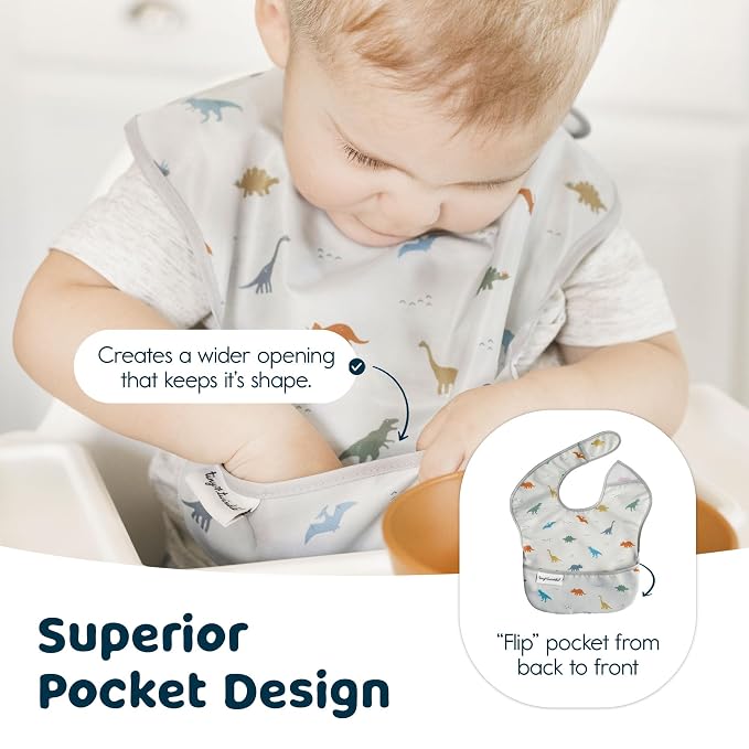 Tiny Twinkle Mess Proof Baby Bibs - Image 4