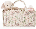 Blissful Diary Floral Diaper Caddy Organizer, Stylish Nursery Storage Basket by ForEveryBabysBetterLife