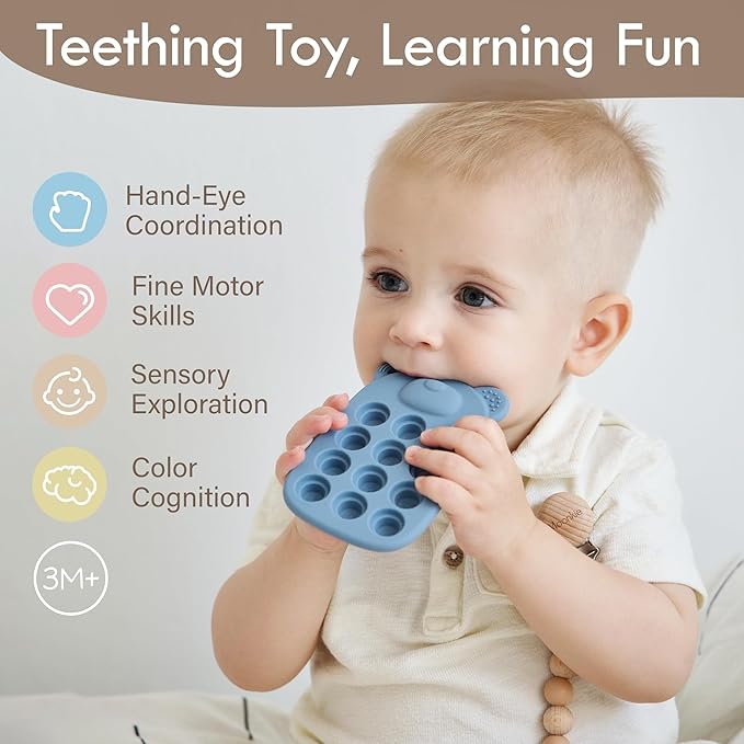 Moonkie Silicone Press Phone Teething Toy - Image 2