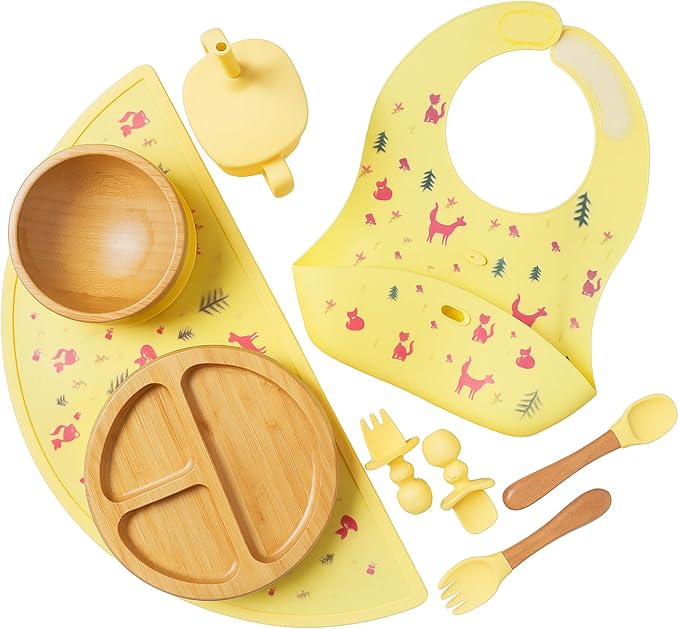 Bamboo Baby Feeding Set for Infants & Toddlers by FeedMeFun