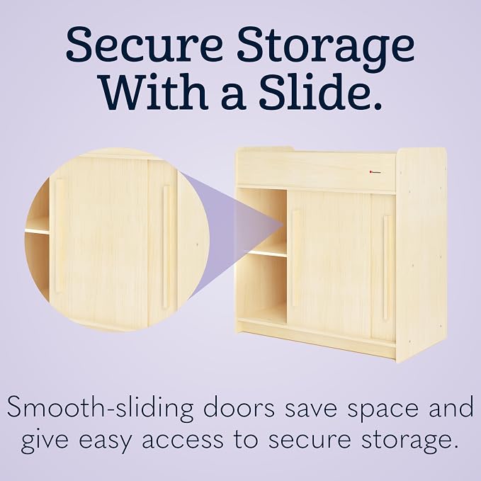 Foundations SafeGlide Daycare Changing Table, Durable Wood Construction - Image 4