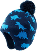 Duoyeree Kids Beanie Hat for Boys Girls Pom-pom Kint Hats Cozy Lining Winter by Duoyeree