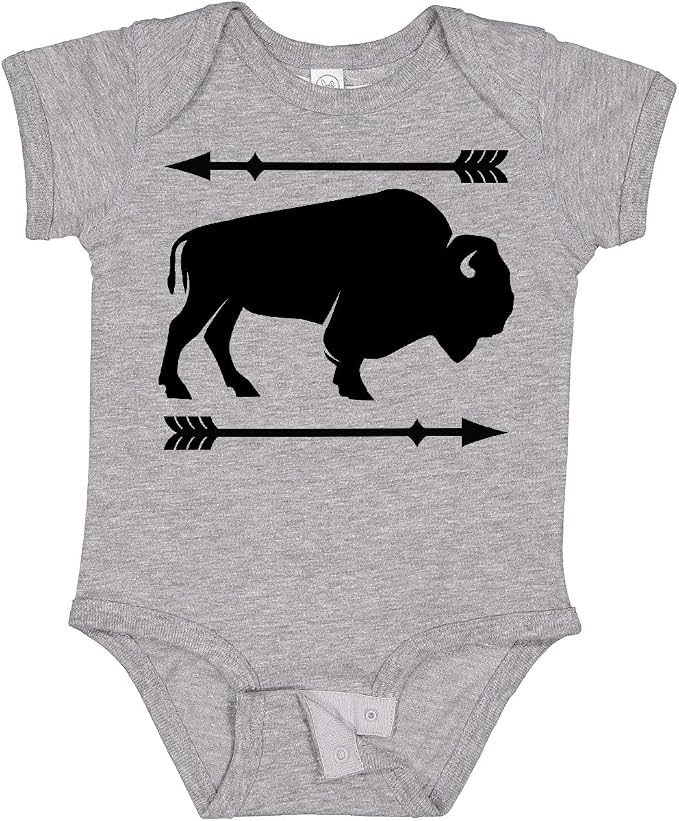 inktastic Buffalo Cute Animal Western Baby Bodysuit by Inktastic