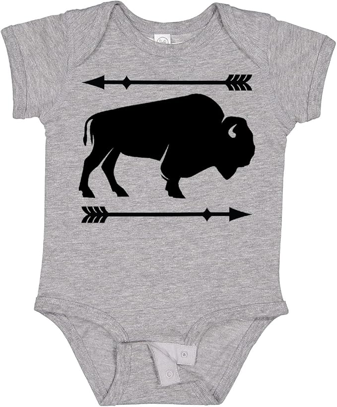 inktastic Buffalo Cute Animal Western Baby Bodysuit by Inktastic