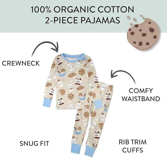 HonestBaby 4 Piece Pajamas Sleepwear Pjs 100% Organic Cotton - Image 2