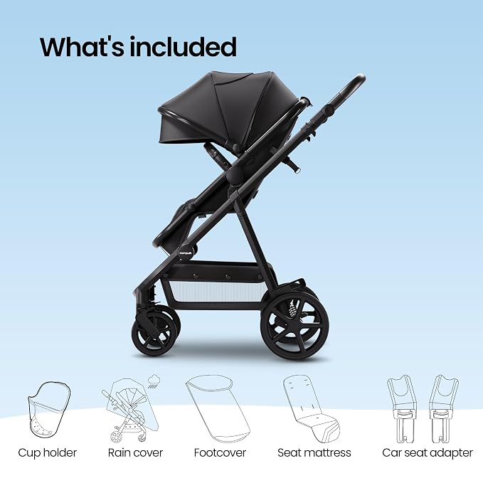 Mompush Meteor2 Baby Stroller 2-in-1 - Image 8