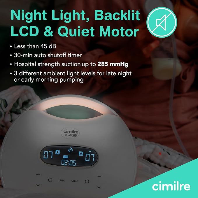 Cimilre S7 Dual Pro Rechargeable Breast Pump & Breast Milk Storage Bags Bundle - Image 5