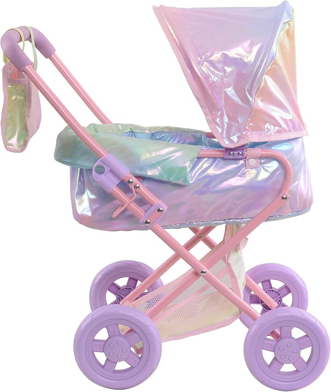 Olivia's Little World Baby Doll Stroller, 2-in-1 Doll Pram Buggy - Image 9