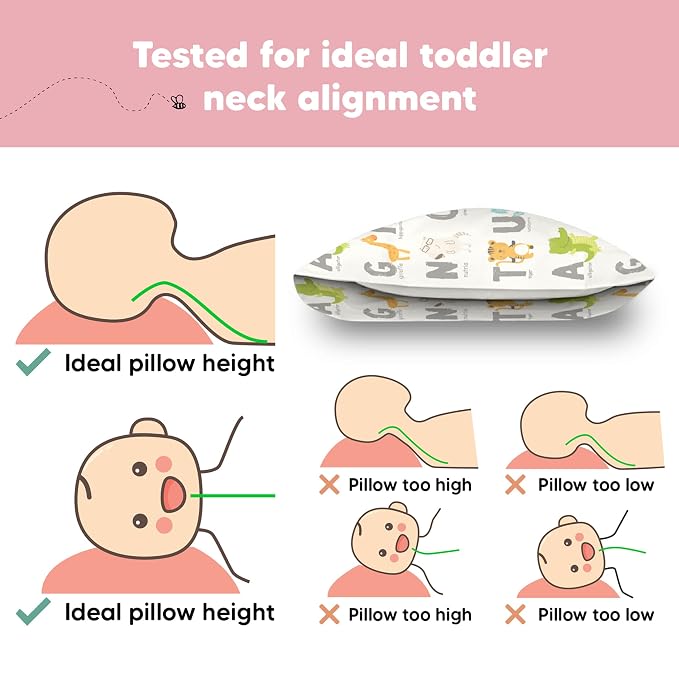 Toddler Pillow with Pillowcase - Image 6