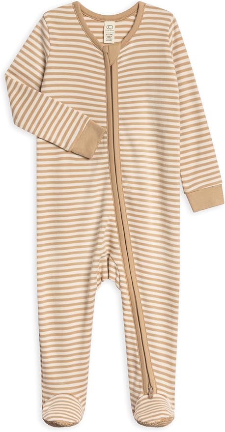 Colored Organics Baby Zip-Up Footed Sleeper by ColoredOrganics