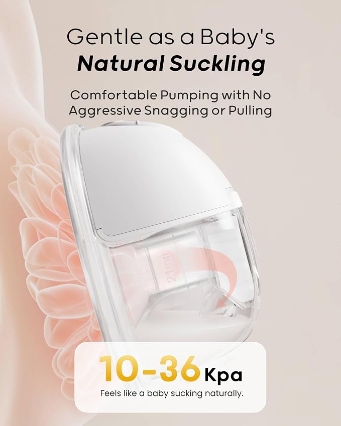 Nuliie Hands-Free Breast Pump, Wearable Breastfeeding Pump 4 Modes 9 Levels - Image 3