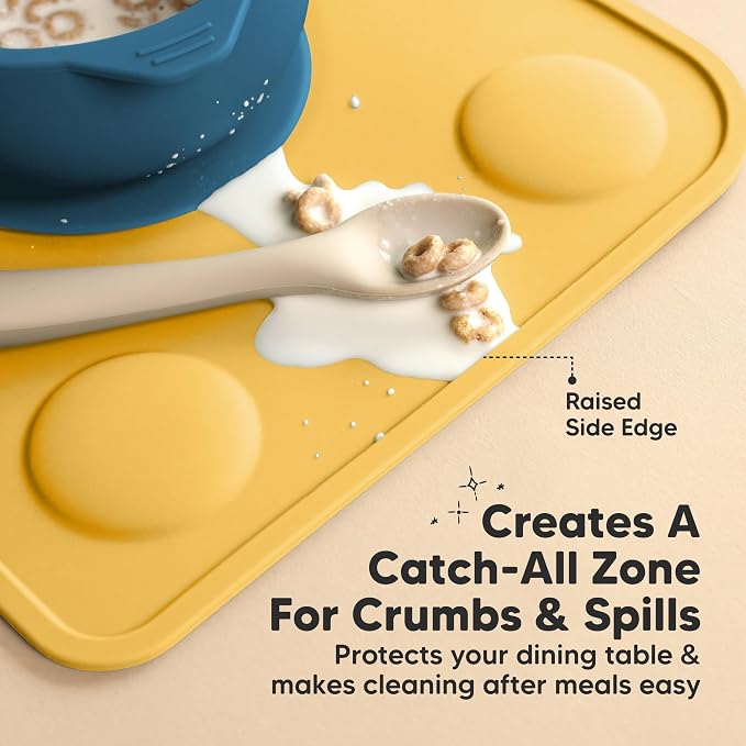 KeaBabies 2-Pack Silicone Placemats - Image 5