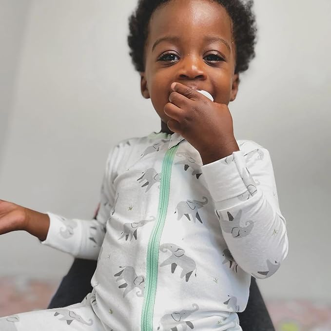 Bamboo Little Soft Baby Footie Pajamas, Baby Clothes, Newborn Sleepers - Image 7