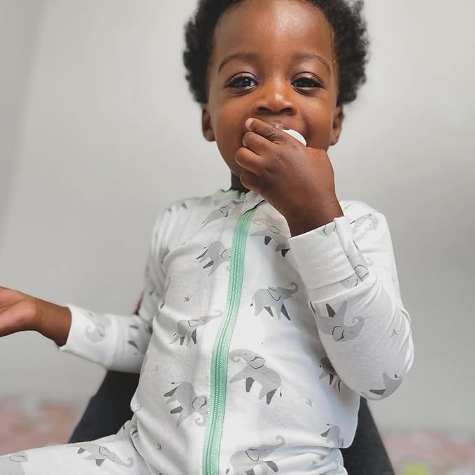 Bamboo Little Soft Baby Footie Pajamas, Baby Clothes, Newborn Sleepers - Image 7
