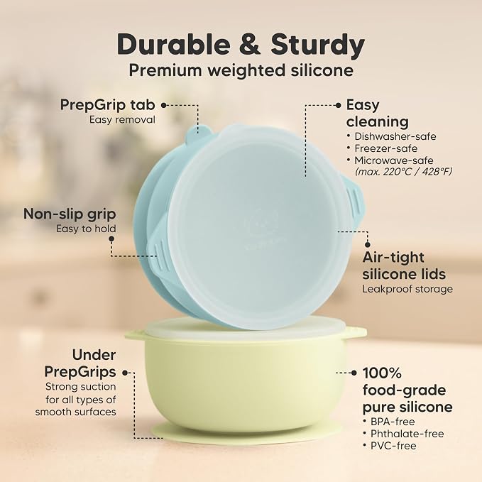 KeaBabies 2-Pack Baby Bowls - Image 2