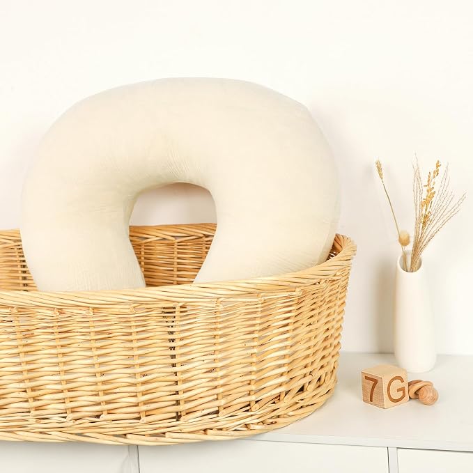Hooyax Muslin Nursing Pillow Covers Only, Soft and Breathable Nursing Covers - Image 7